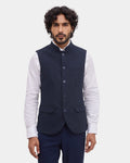 Navy Textured Waistcoat - Expert