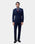 Navy Two Piece Double Breasted Solid Suit - Dublin