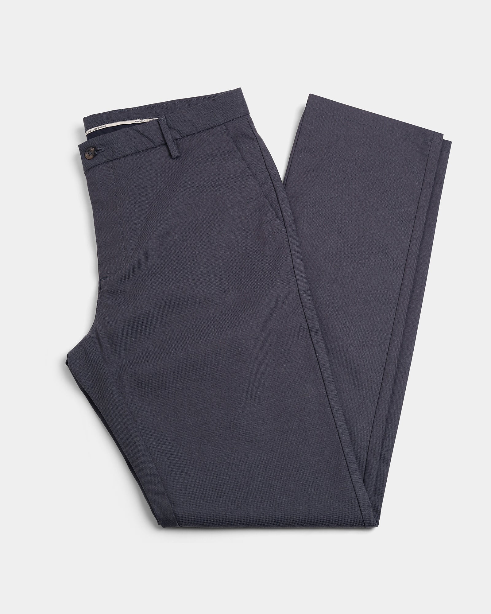 Navy Unwrinkle Textured Khakis - Dolomite