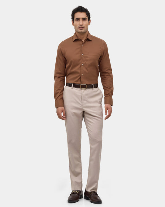 Ochre Jacquard Shirt - Curvv