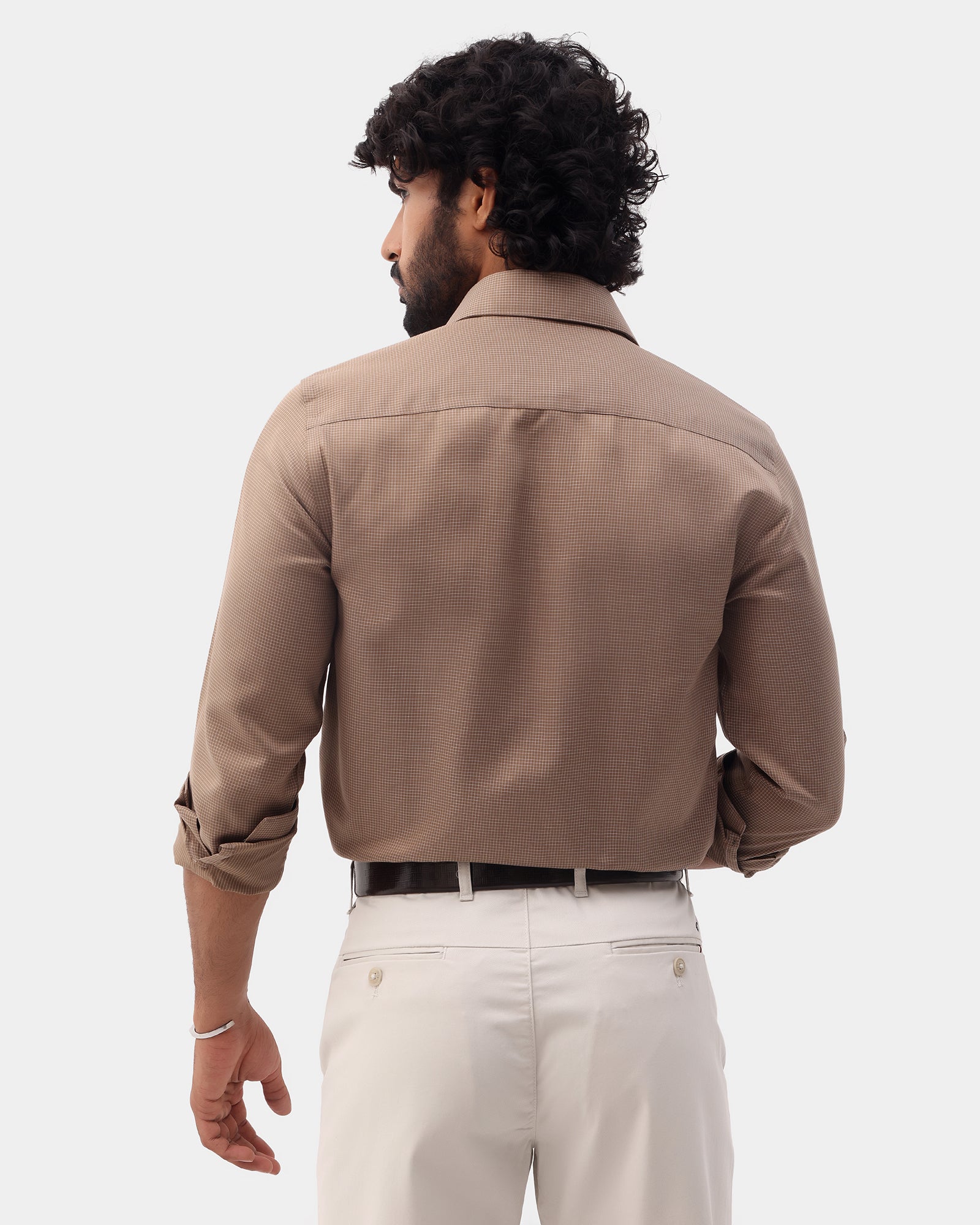 Ochre Check Shirt - Herren