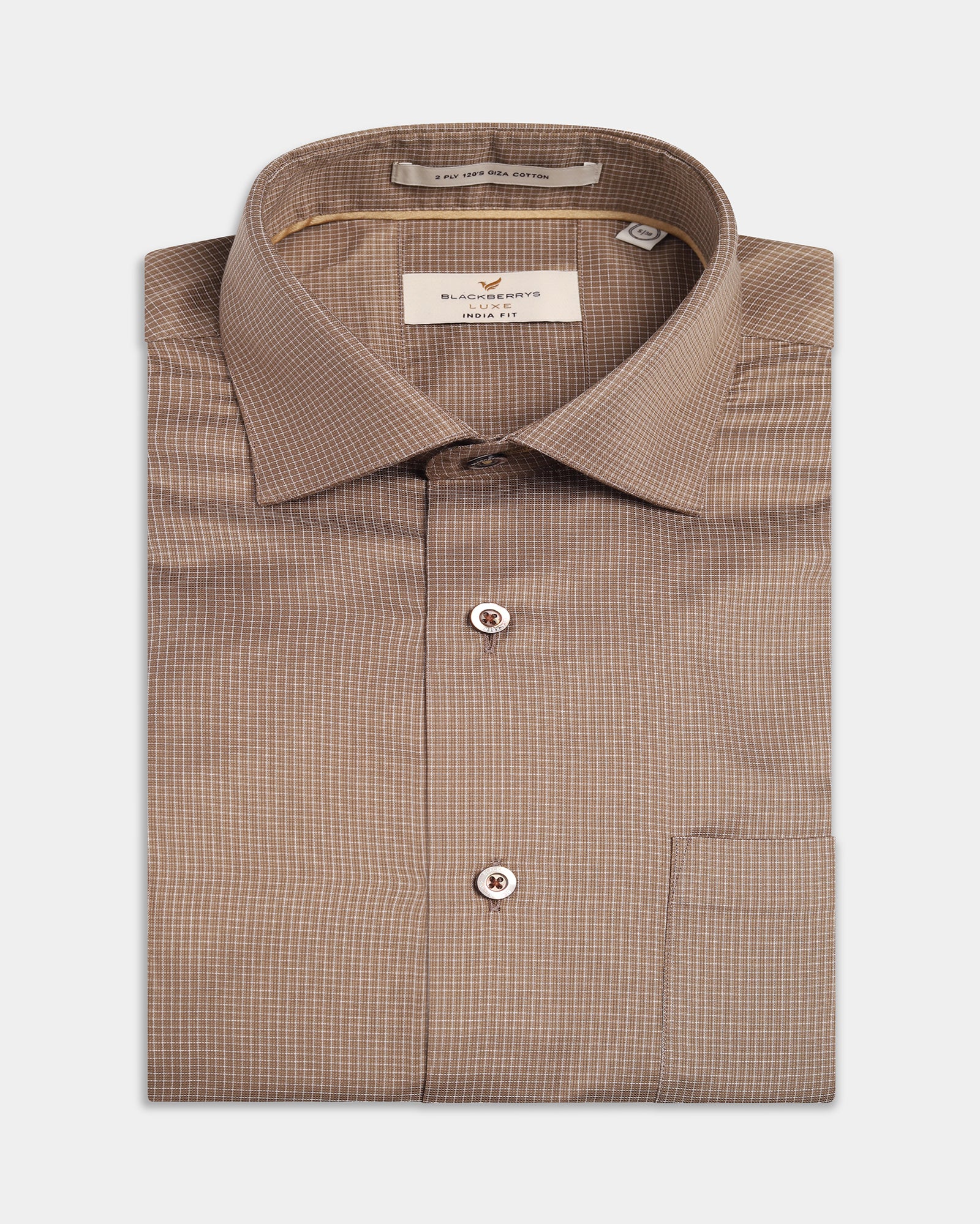 Ochre Check Shirt - Herren