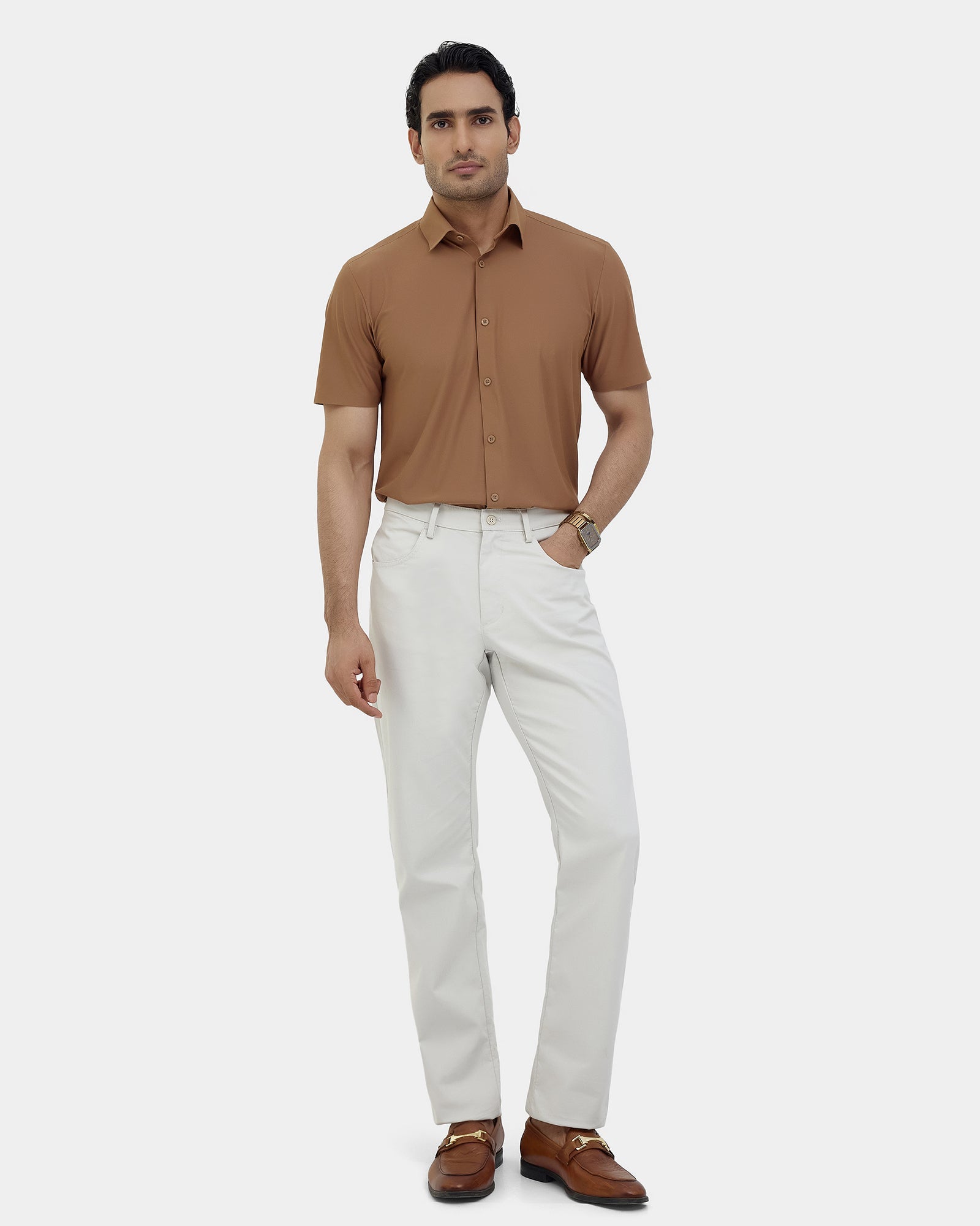 Ochre TechPro Textured Shirt - Kanon