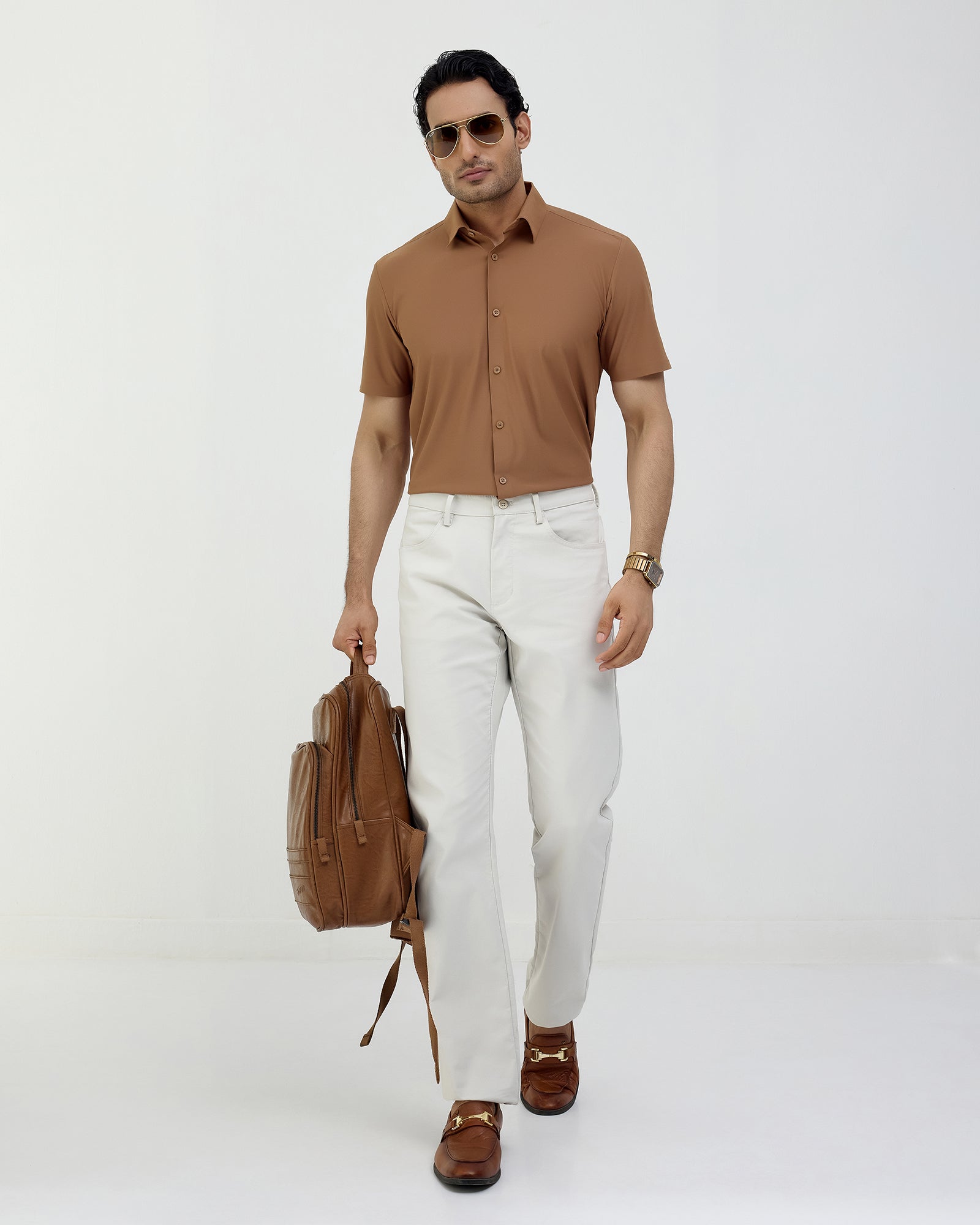 Ochre TechPro Textured Shirt - Kanon