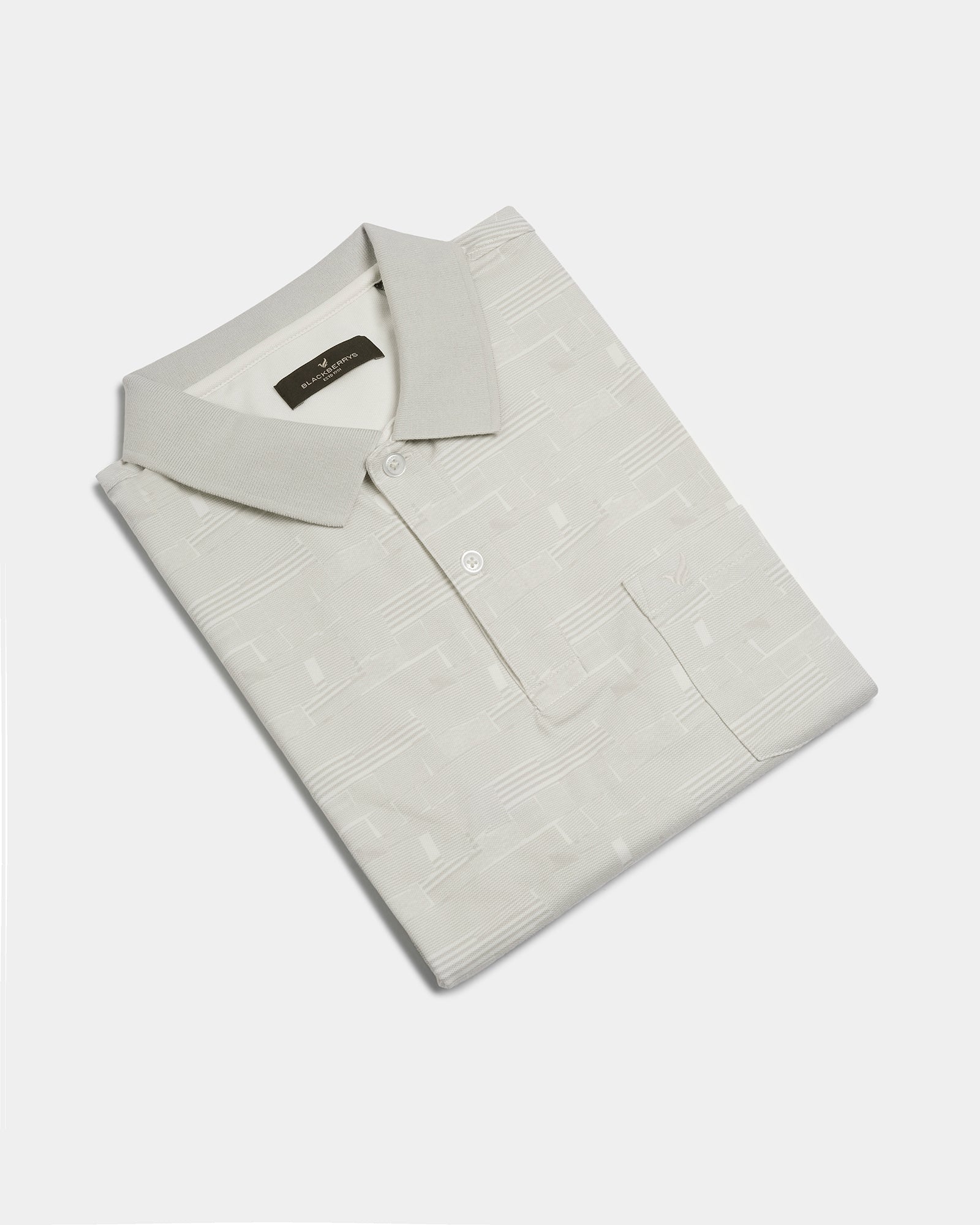 Off White Printed Polo - Mac