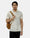 Off White Printed Polo - Muki