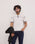 Off White Textured Polo - Licia