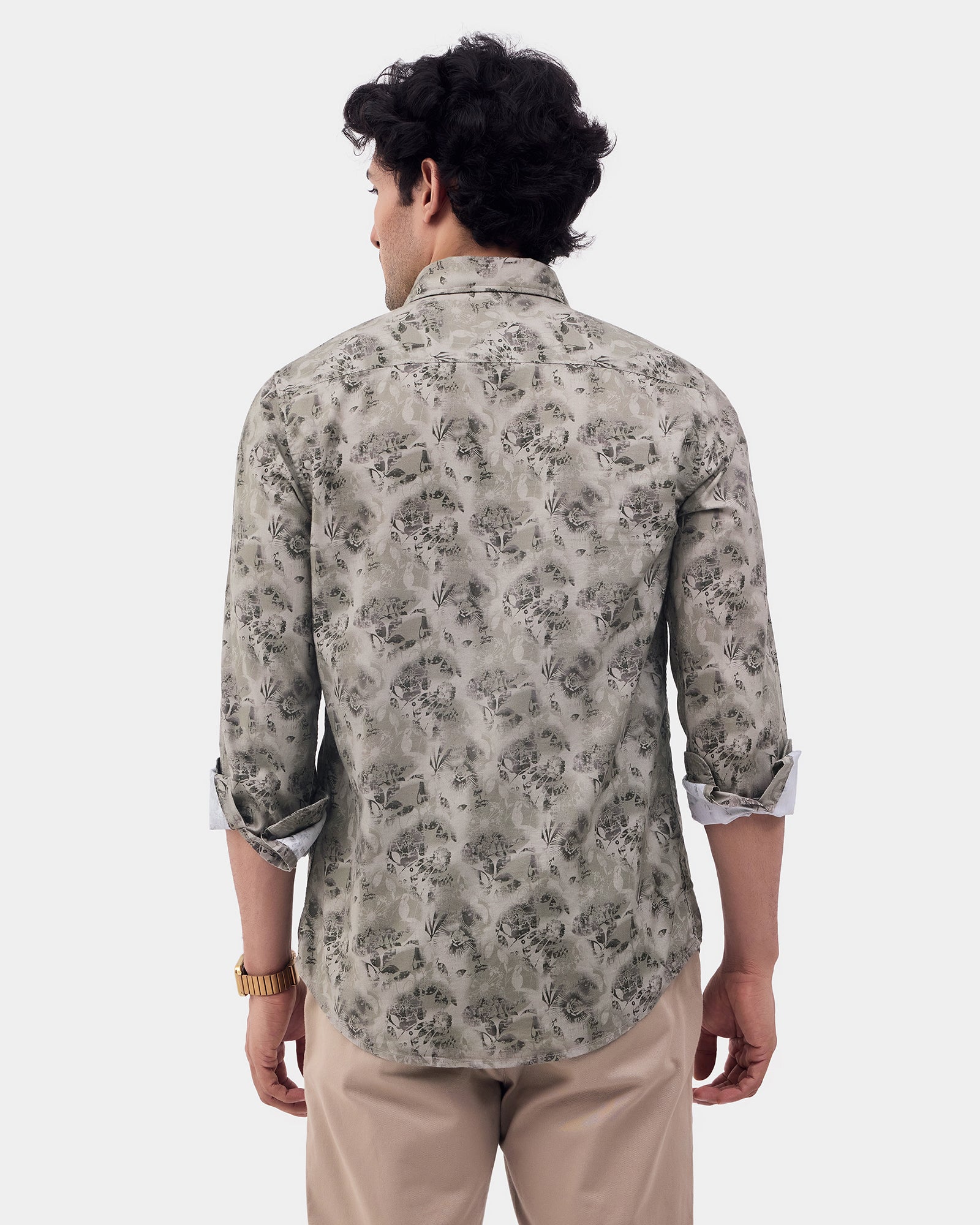 Olive Printed Shirt - Wender