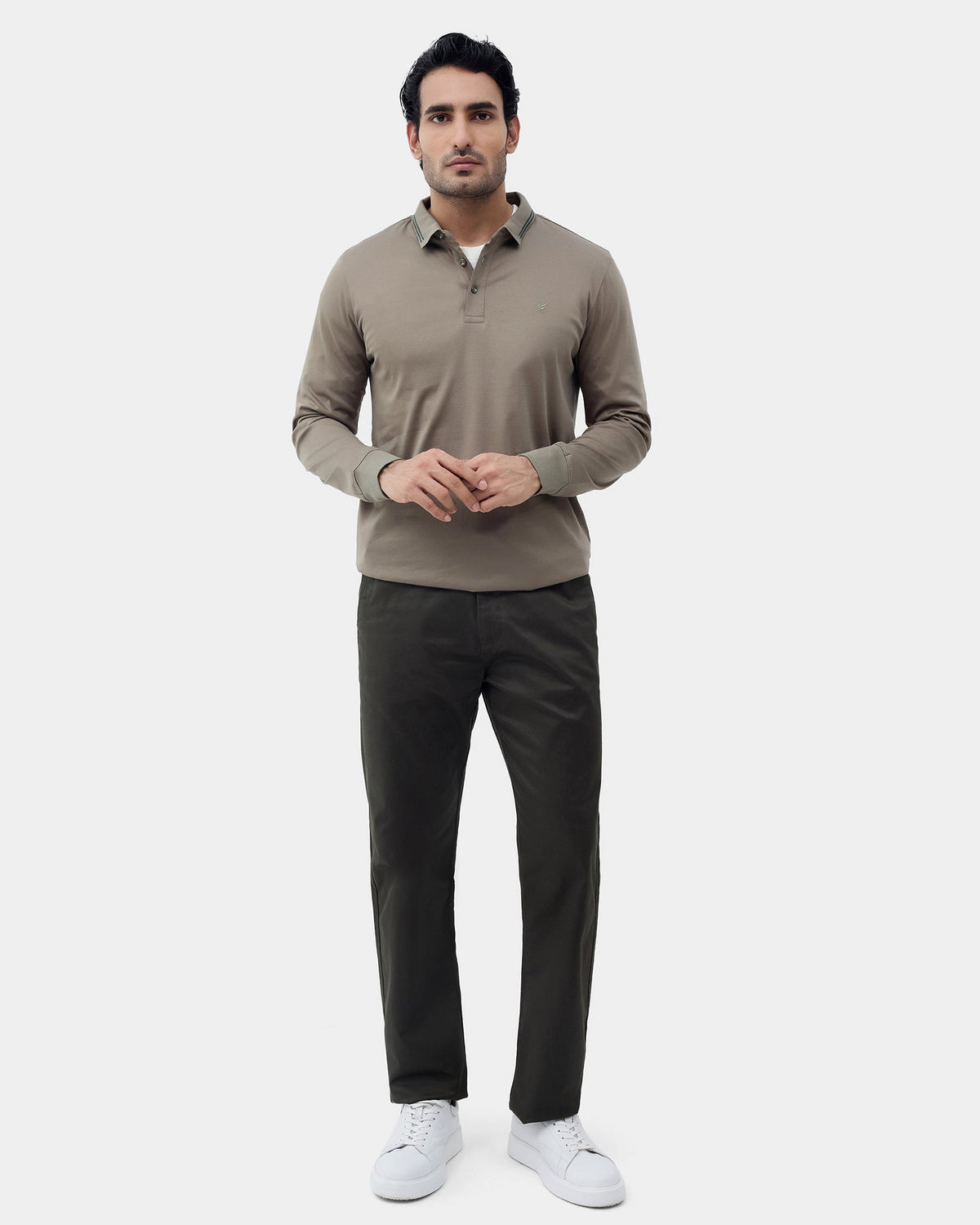 Olive Green Solid Sweatshirt - Charlie