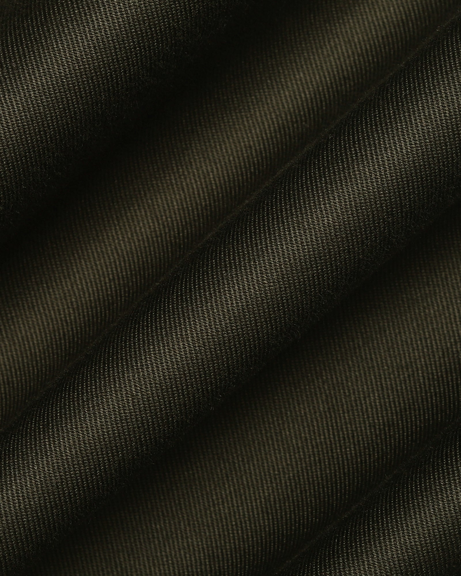 Olive Green Solid Khakis - Saga