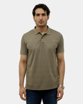 Olive Green Stripe Polo - Kesha