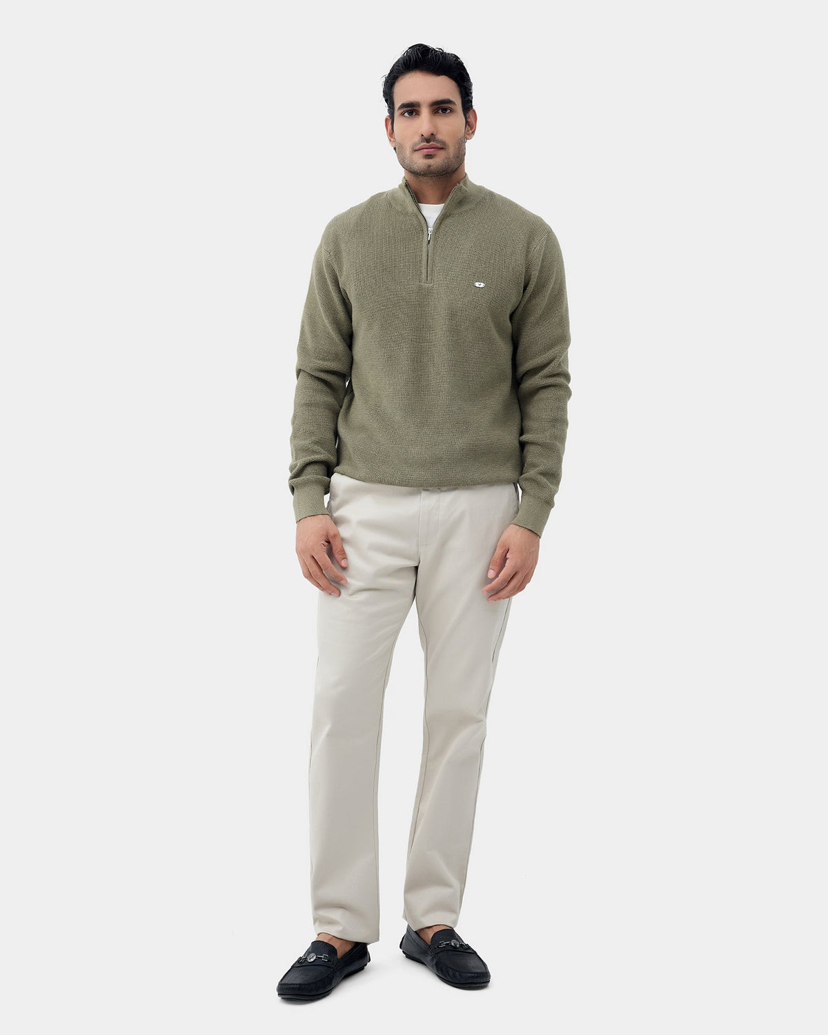 Olive Stripe Sweater - Olive