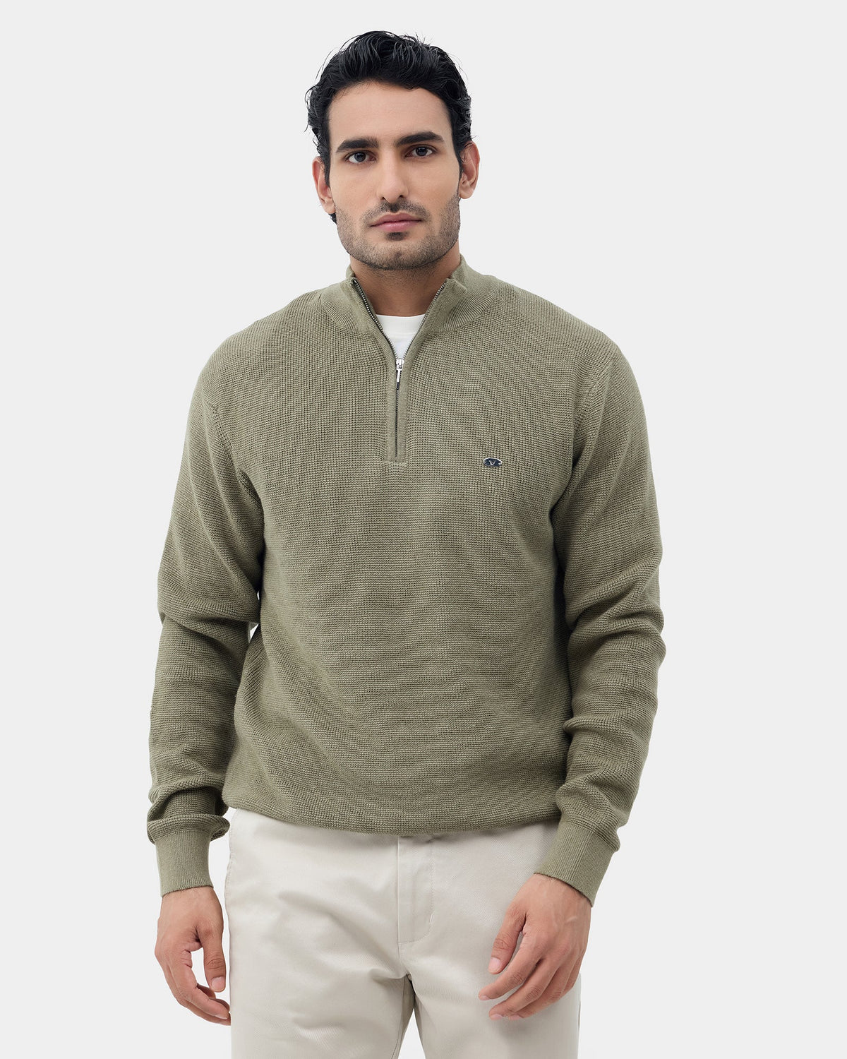 Olive Stripe Sweater - Olive