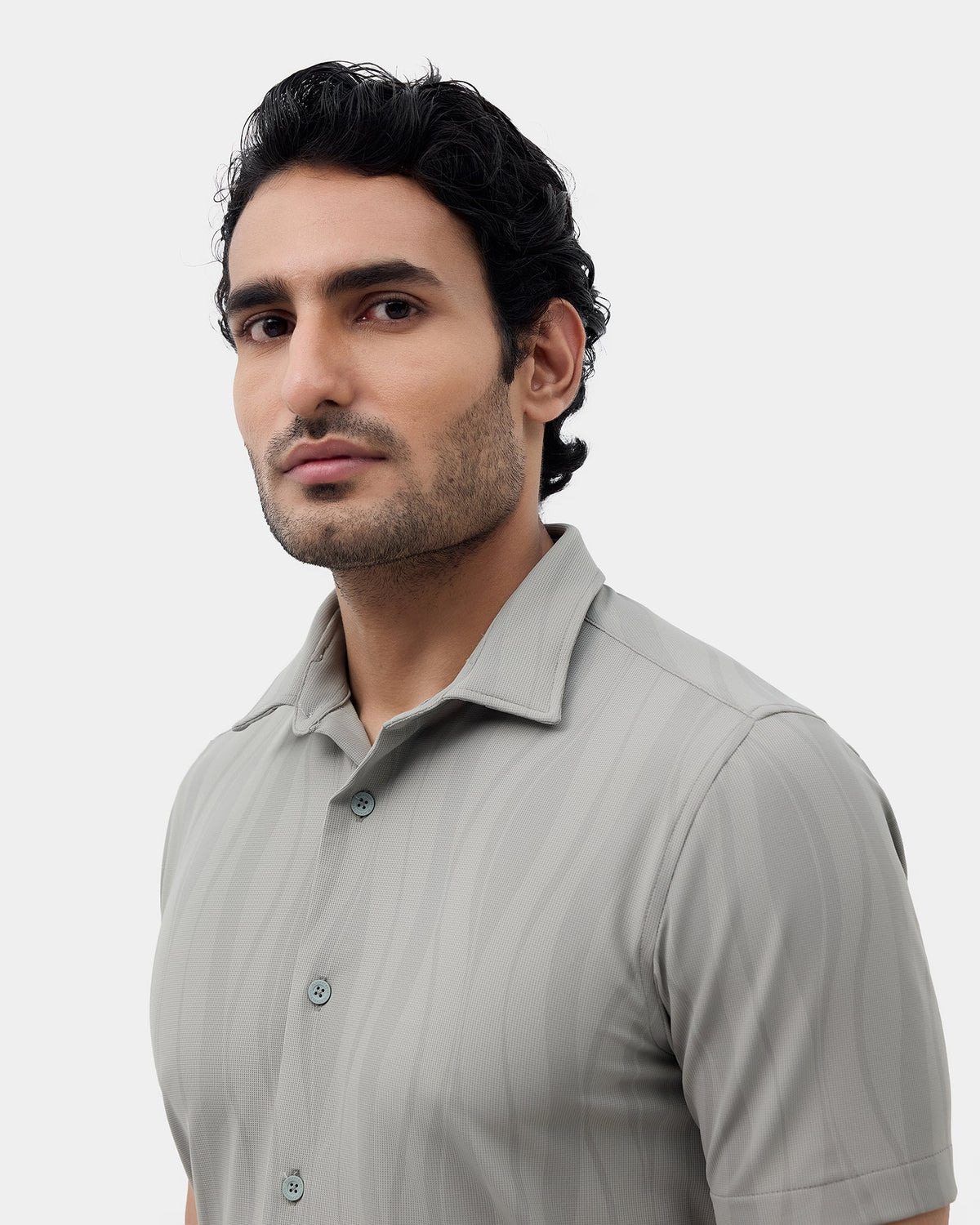 Olive Solid Shirt - Clycine
