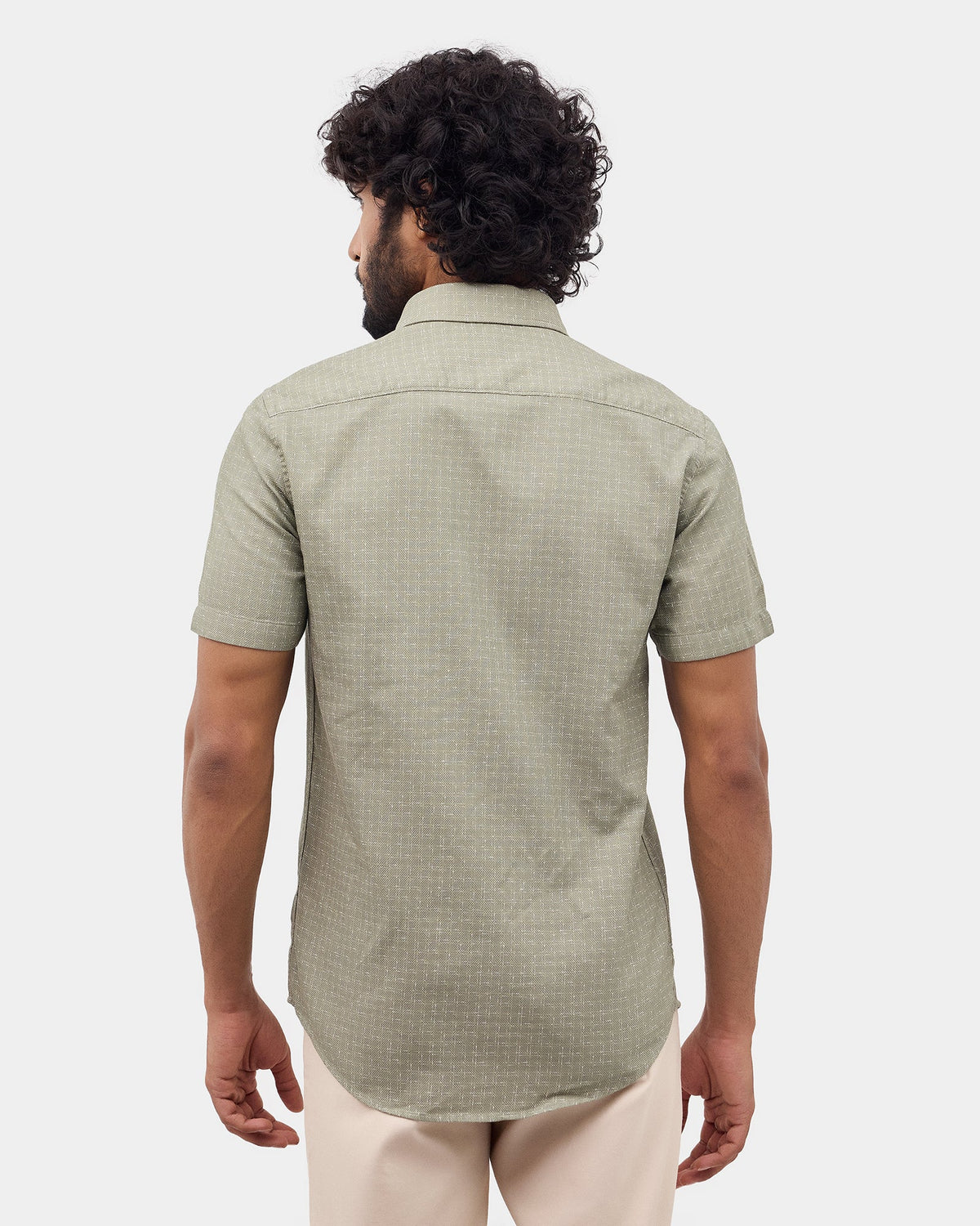 Olive Printed Shirt - Damios