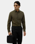 Olive Solid Shirt - Ariss