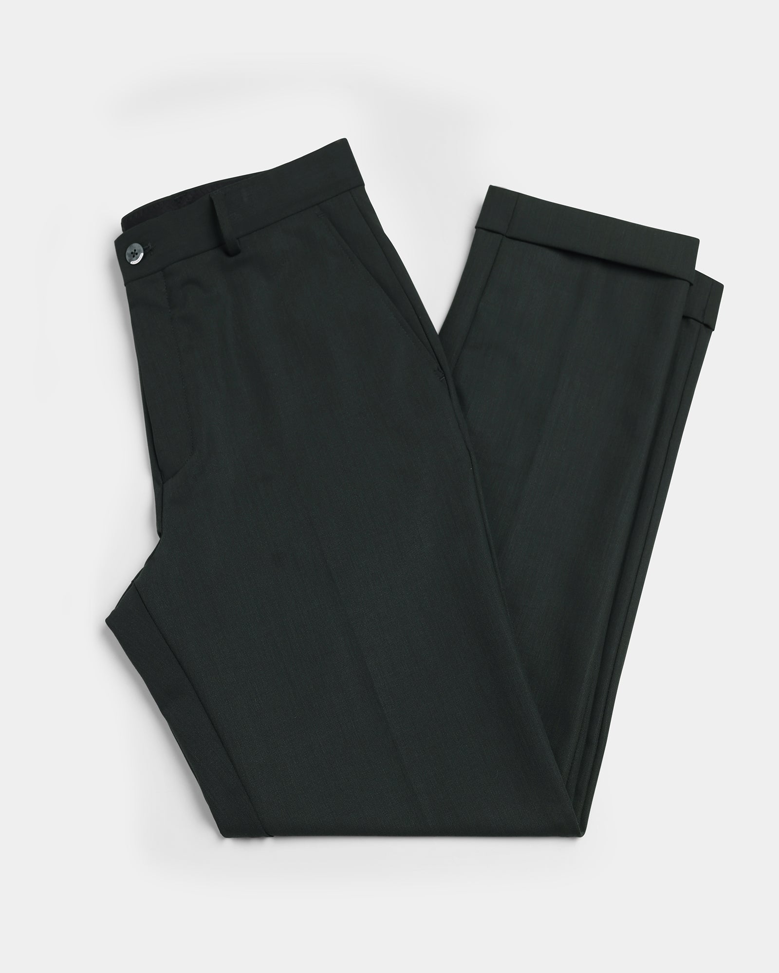 Olive Solid Trouser - Christopher