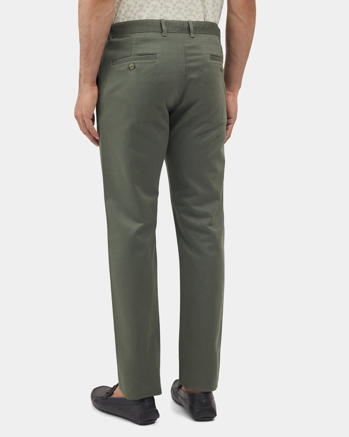 Olive Solid Khakis - Impact