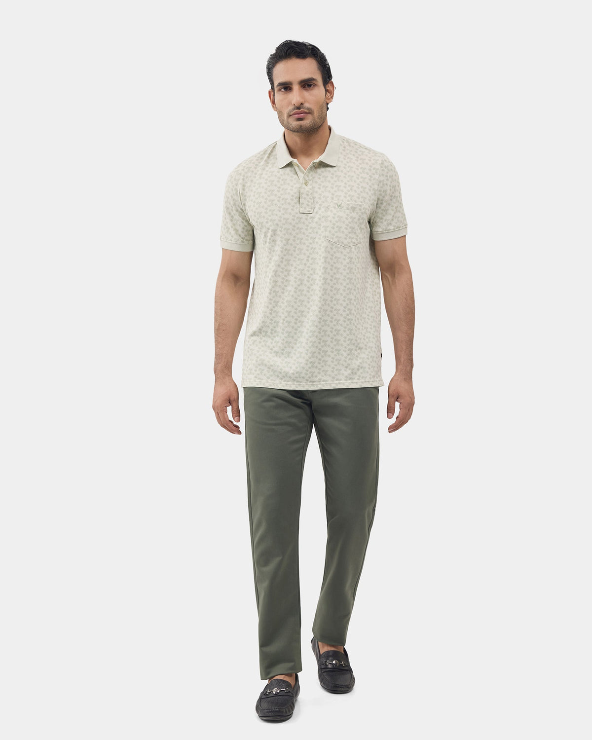 Olive Solid Khakis - Impact
