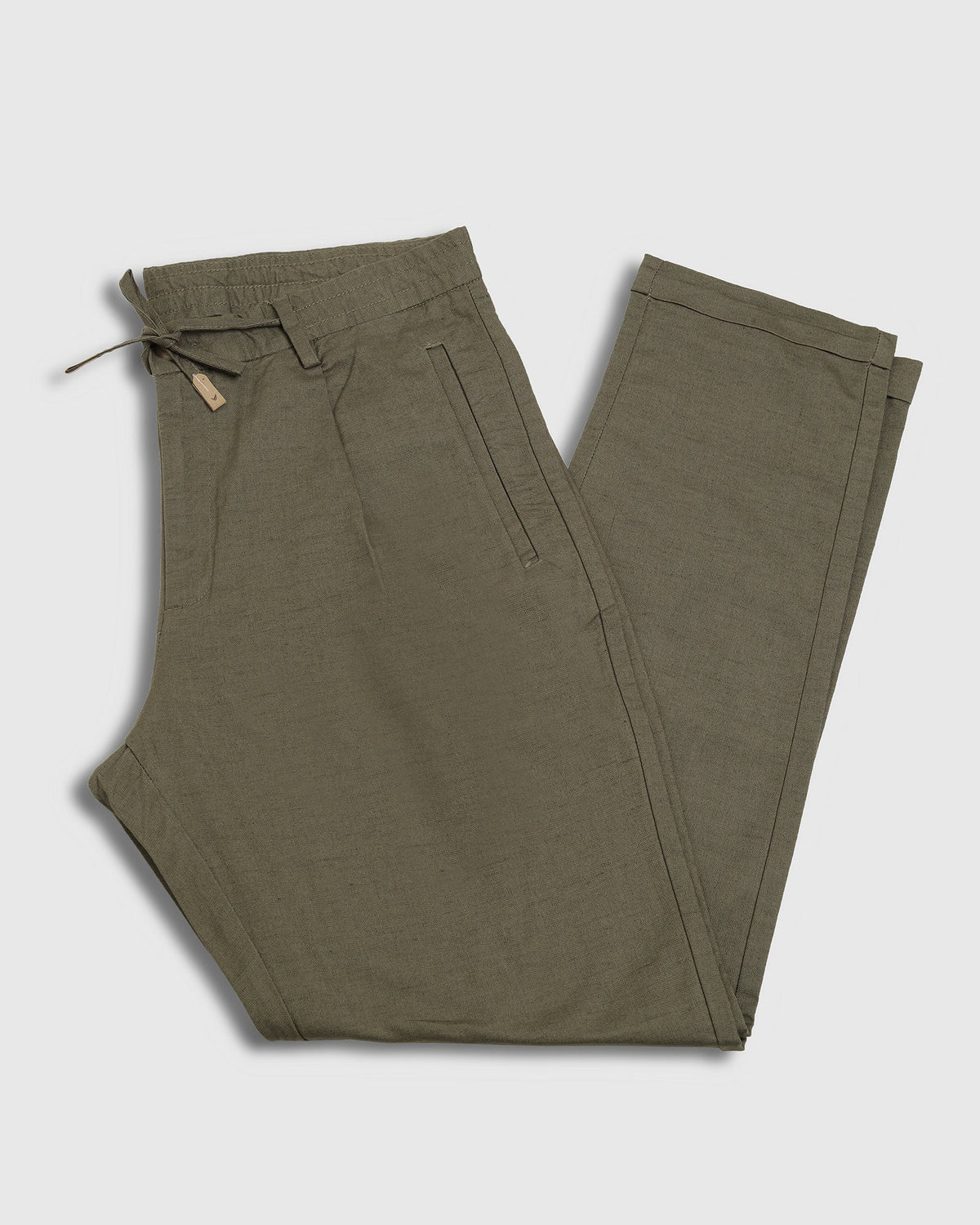 Olive Solid Khakis - Ripple