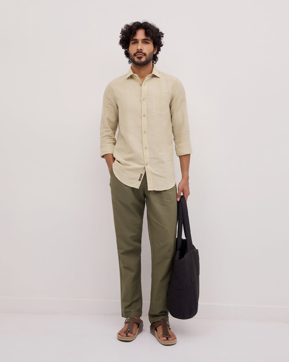 Olive Solid Khakis - Ripple