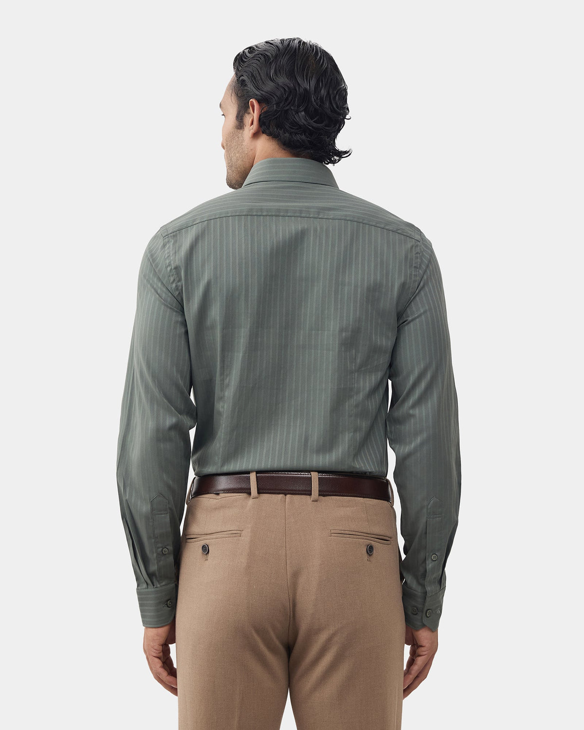 Olive Stripe Shirt - Celcius