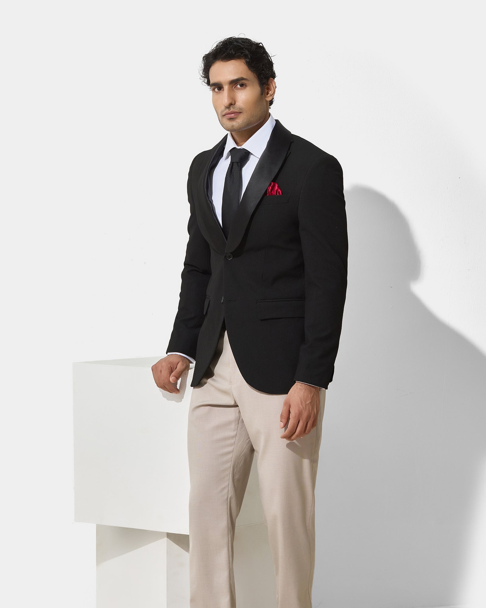 Olive Textured Blazer - Janor
