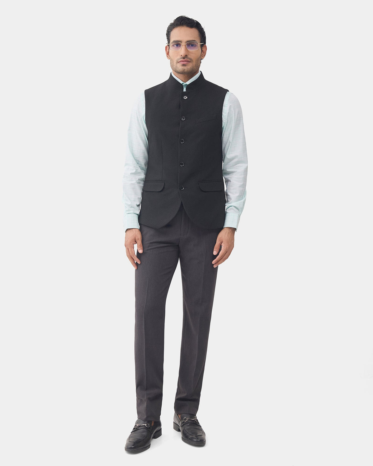 Olive Textured Waistcoat - Expert