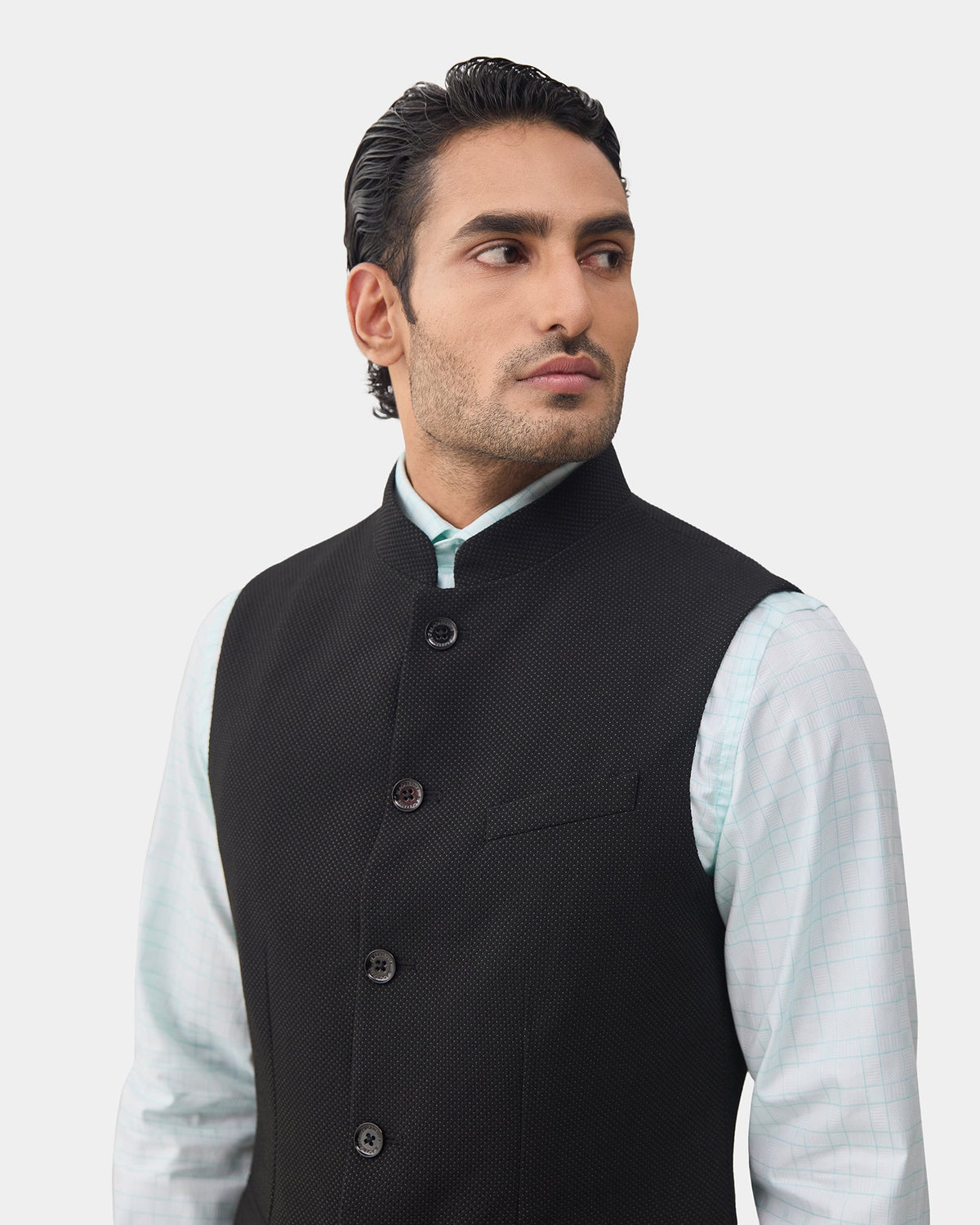 Olive Textured Waistcoat - Expert