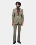 Olive Two Piece Textured Suit - Langston