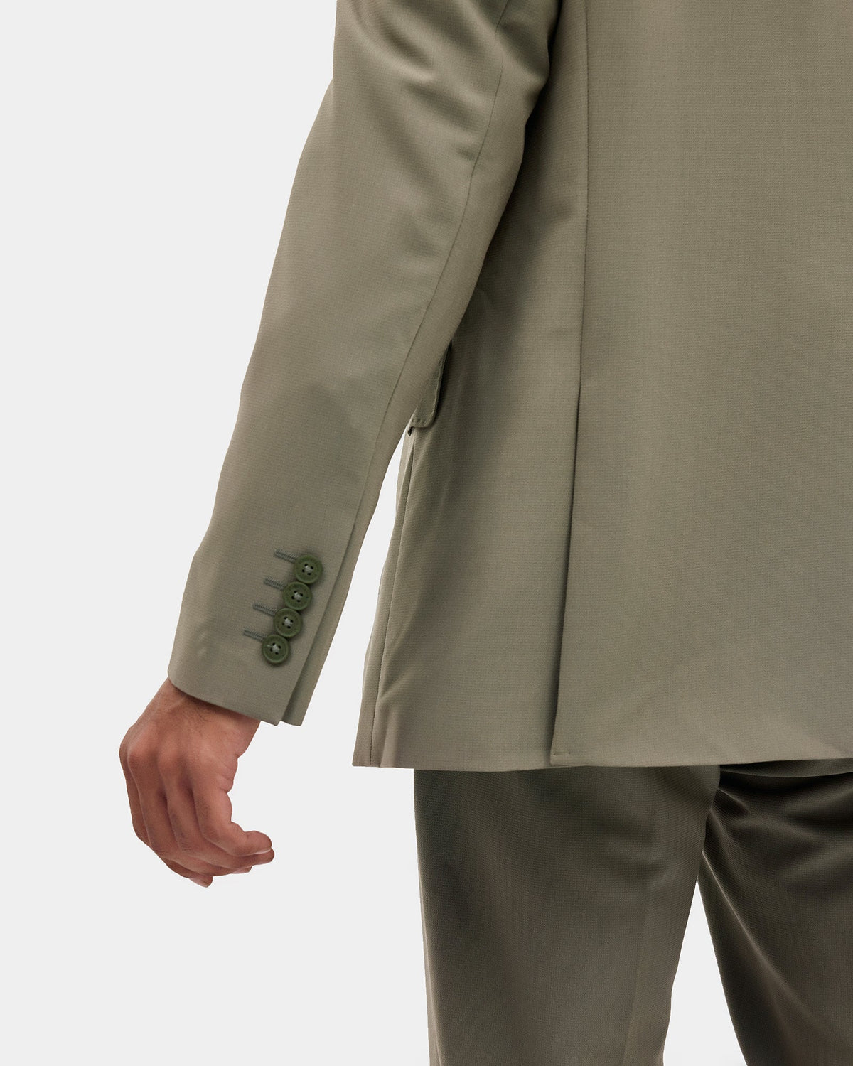 Olive Two Piece Textured Suit - Langston