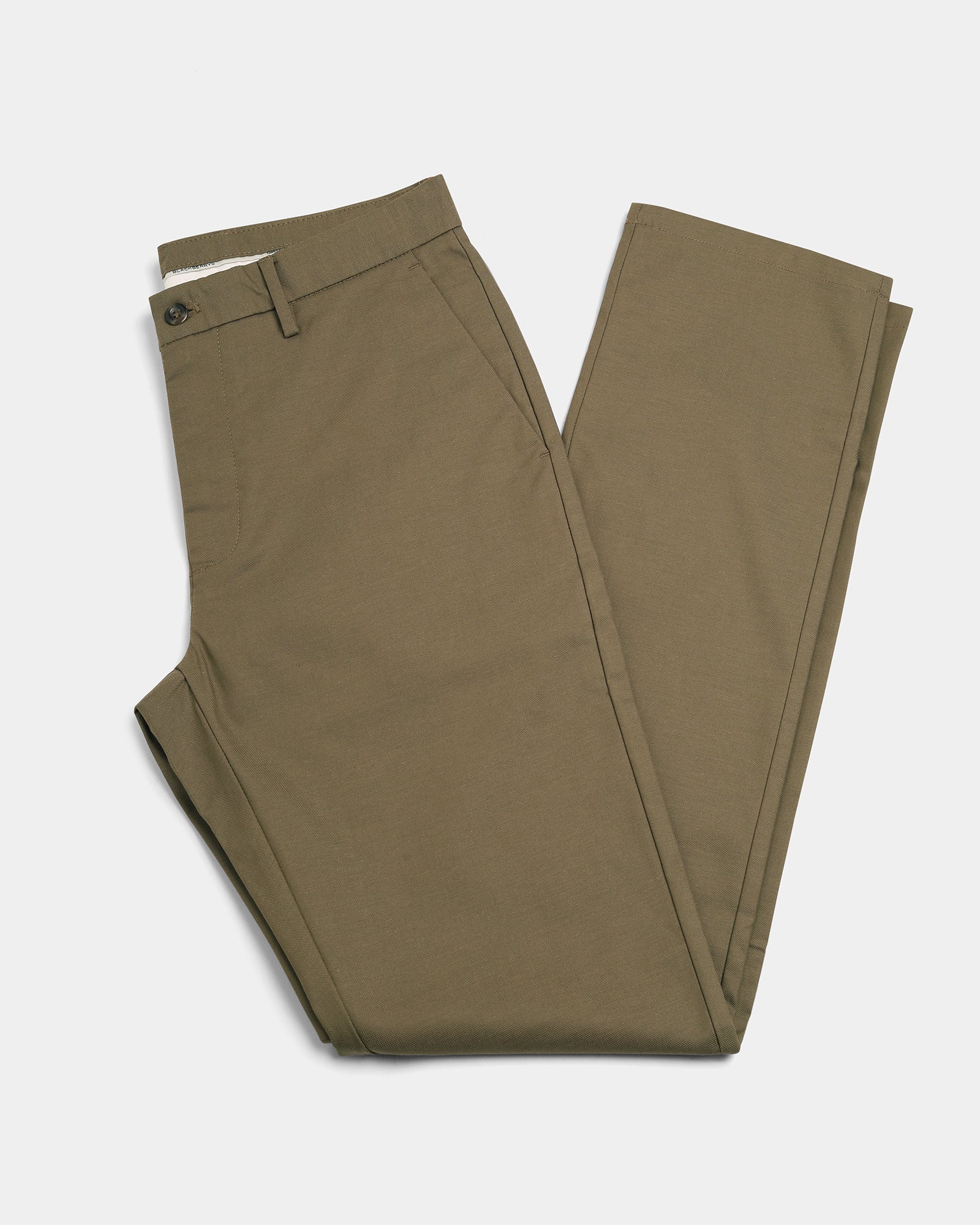 Olive Unwrinkle Textured Khakis - Dolomite