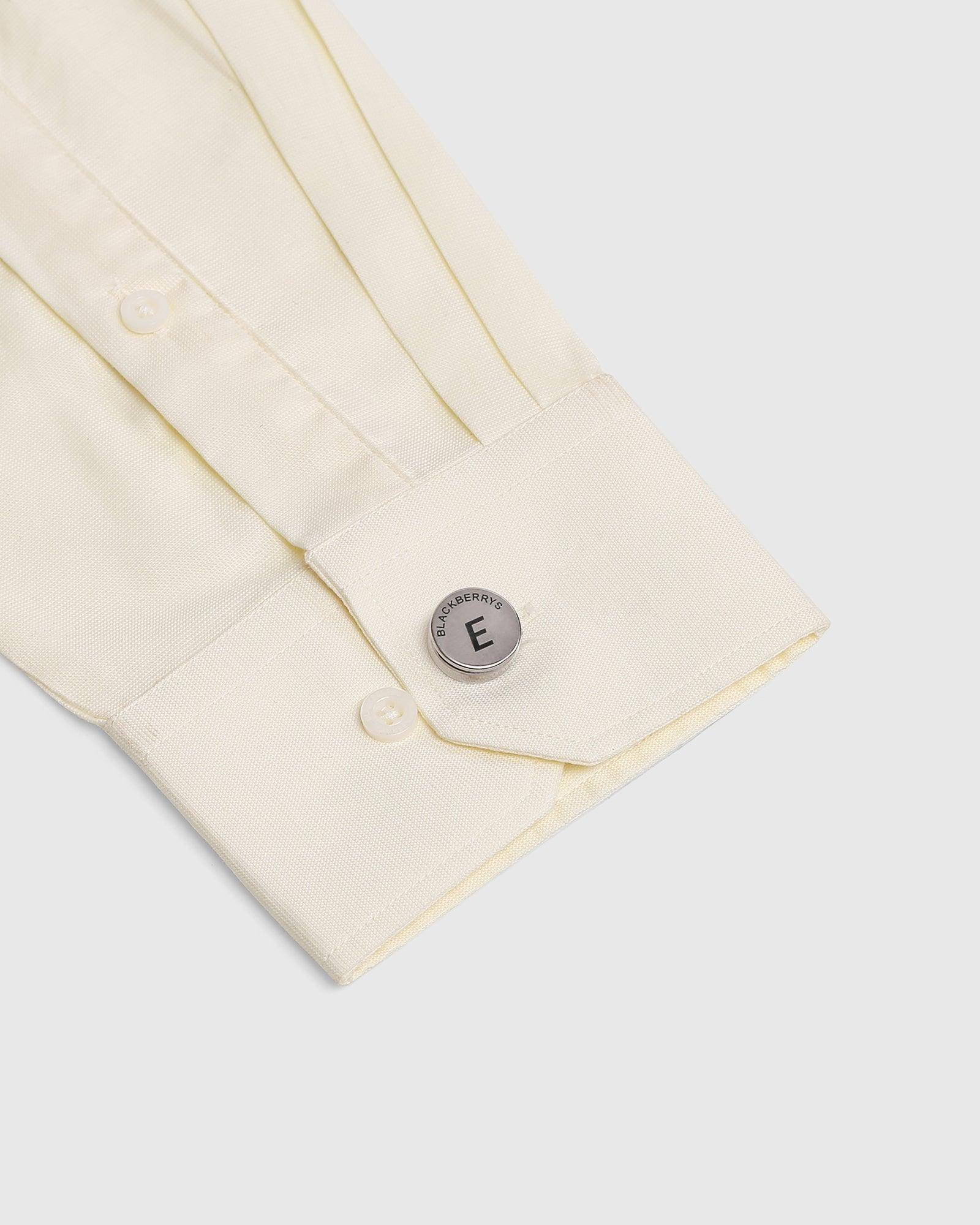 Personalised Shirt Button Cover With Alphabetic Initial-E