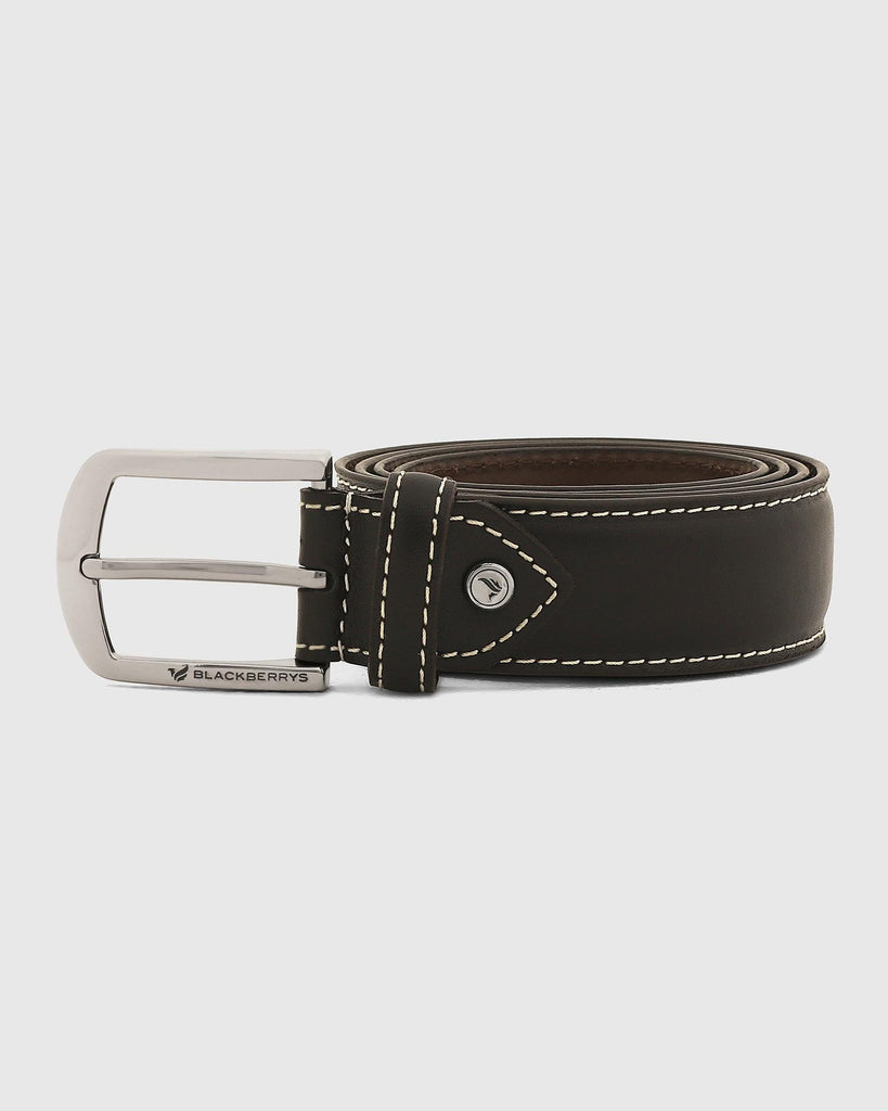 Leather Brown Solid Belt - Quarel