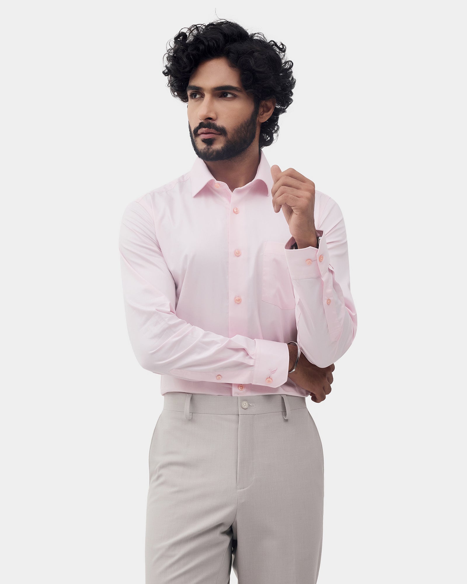 Pink Solid Shirt - Drex