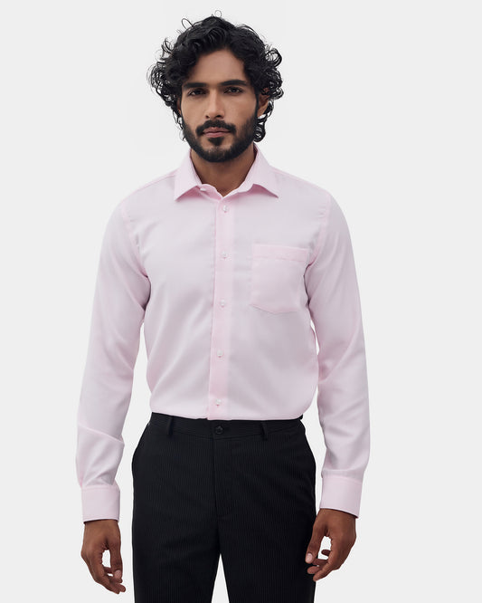 Pink Textured Shirt - Claron