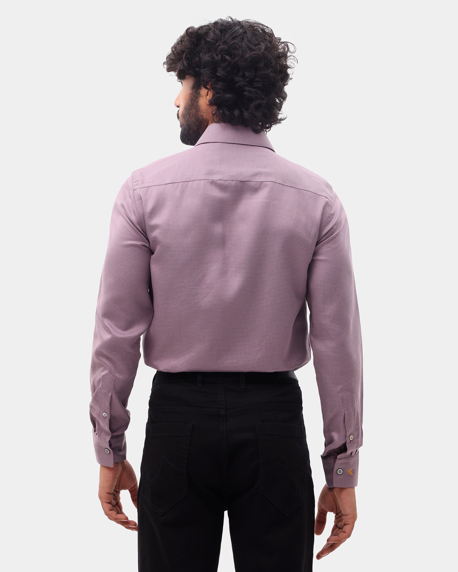 Plum Check Shirt - Herren