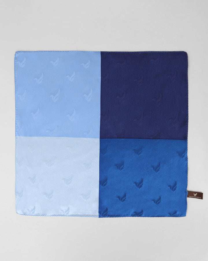 Must Haves Silk Blue Solid Pocket Square - New Teddy