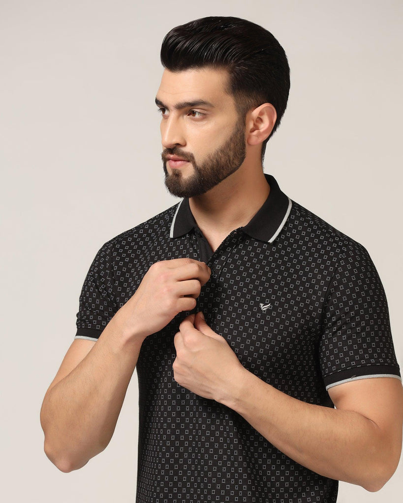 Polo Black Printed T-Shirt - Laurel