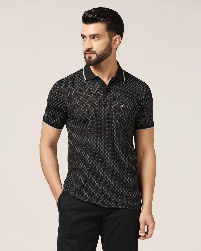 Polo Black Printed T-Shirt - Laurel