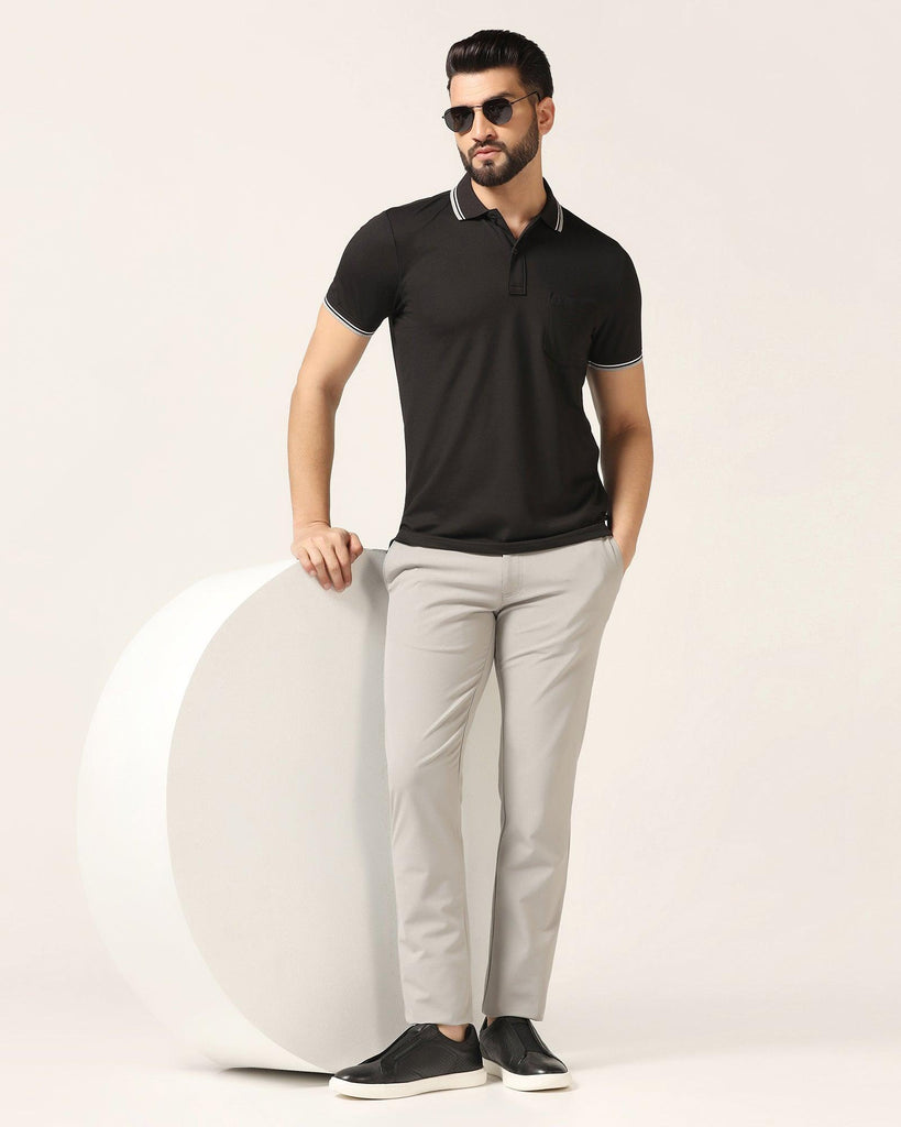 Polo Black Solid T-Shirt - Walter