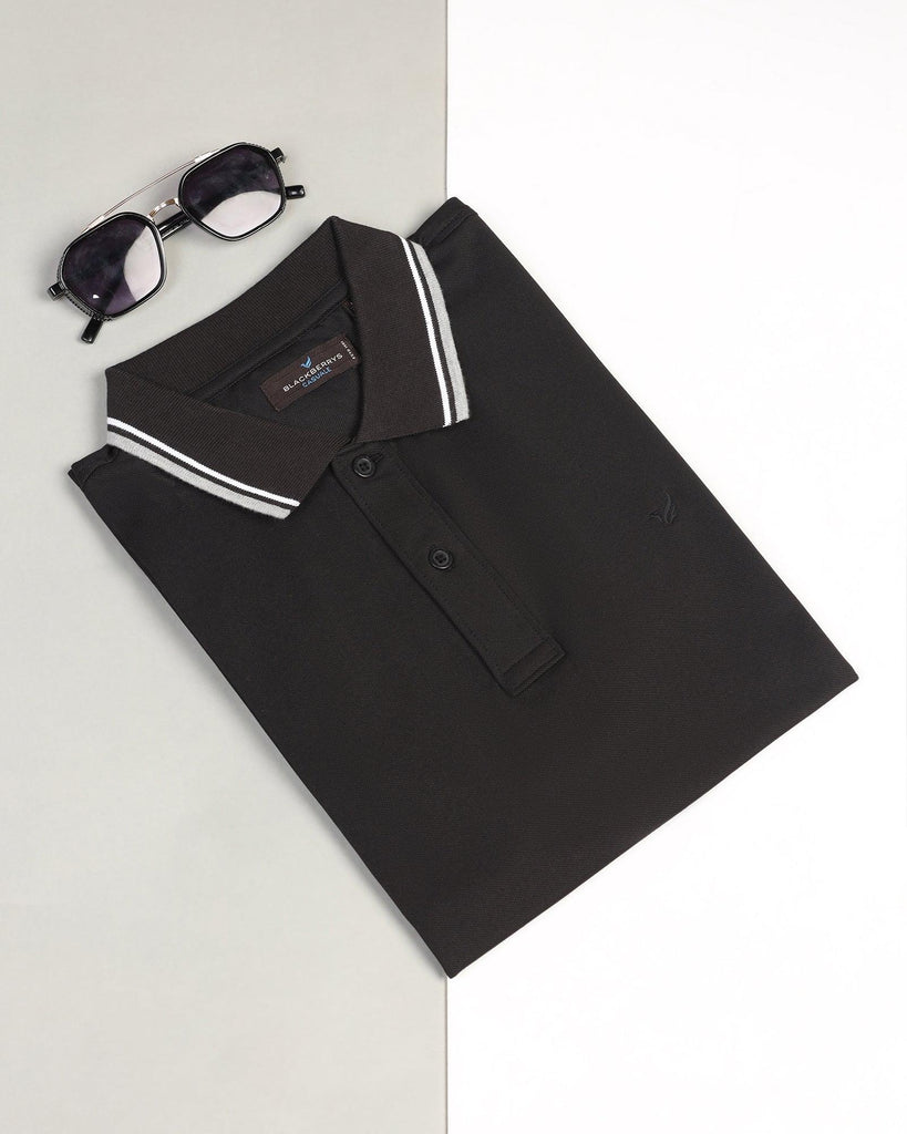 Polo Black Solid T-Shirt - Walter