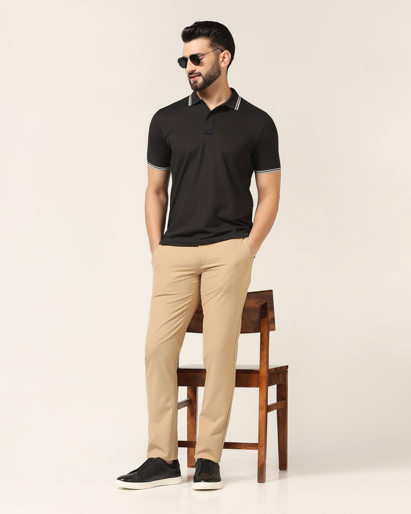 Polo Black Solid T-Shirt - Walter