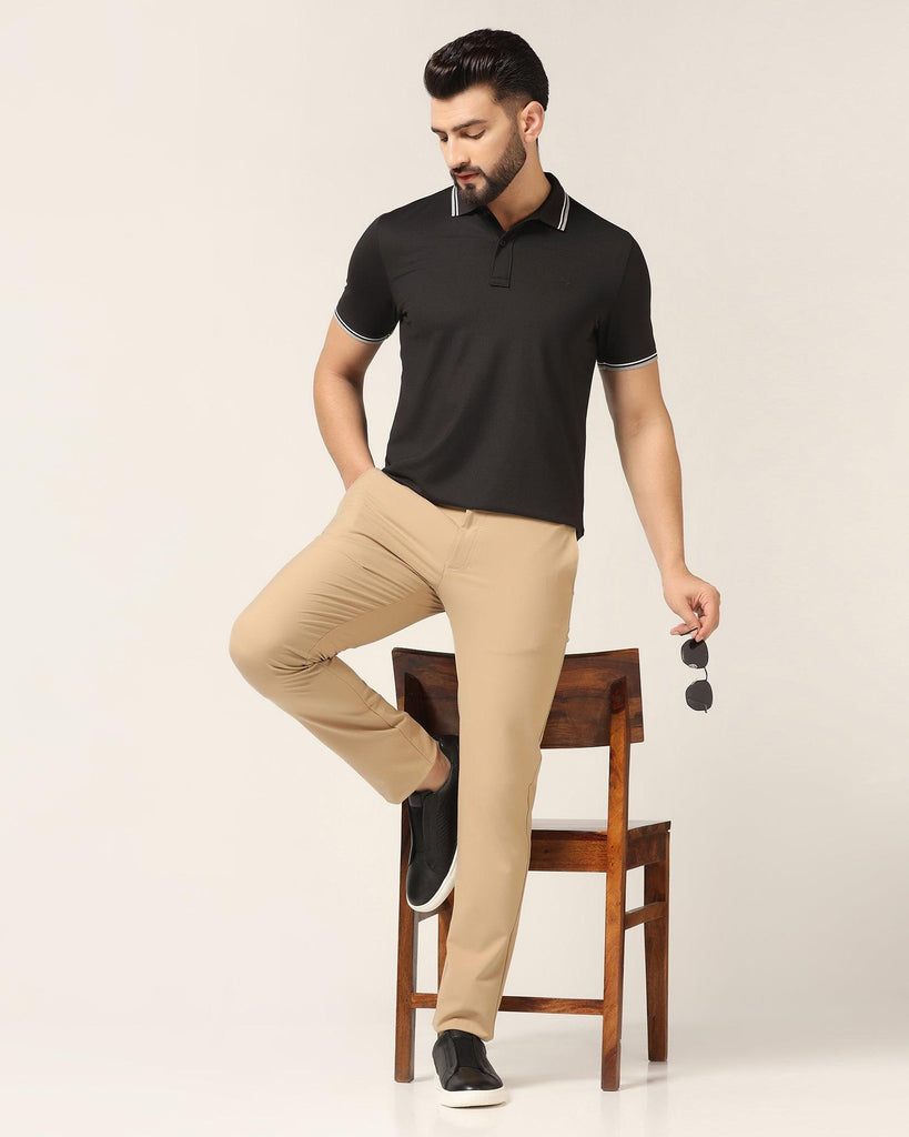 Polo Black Solid T-Shirt - Walter