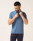 Polo Blue Solid T-Shirt - Adam