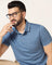 Polo Blue Solid T-Shirt - Adam