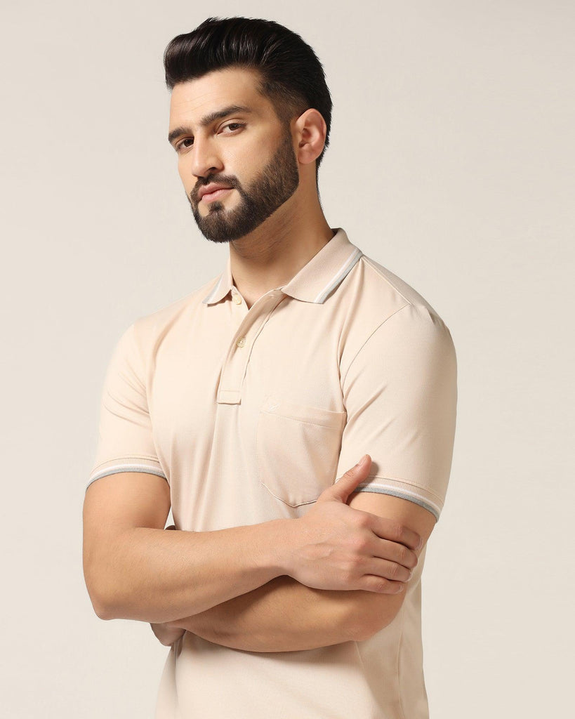 Polo Cream Solid T-Shirt - Walter