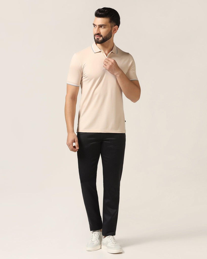 Polo Cream Solid T-Shirt - Walter