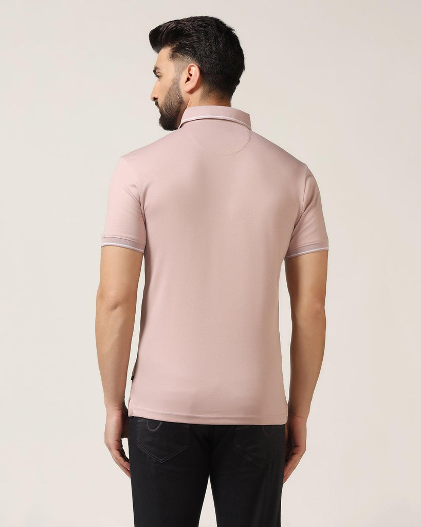 Polo Dusty Pink Solid T-Shirt - Adam