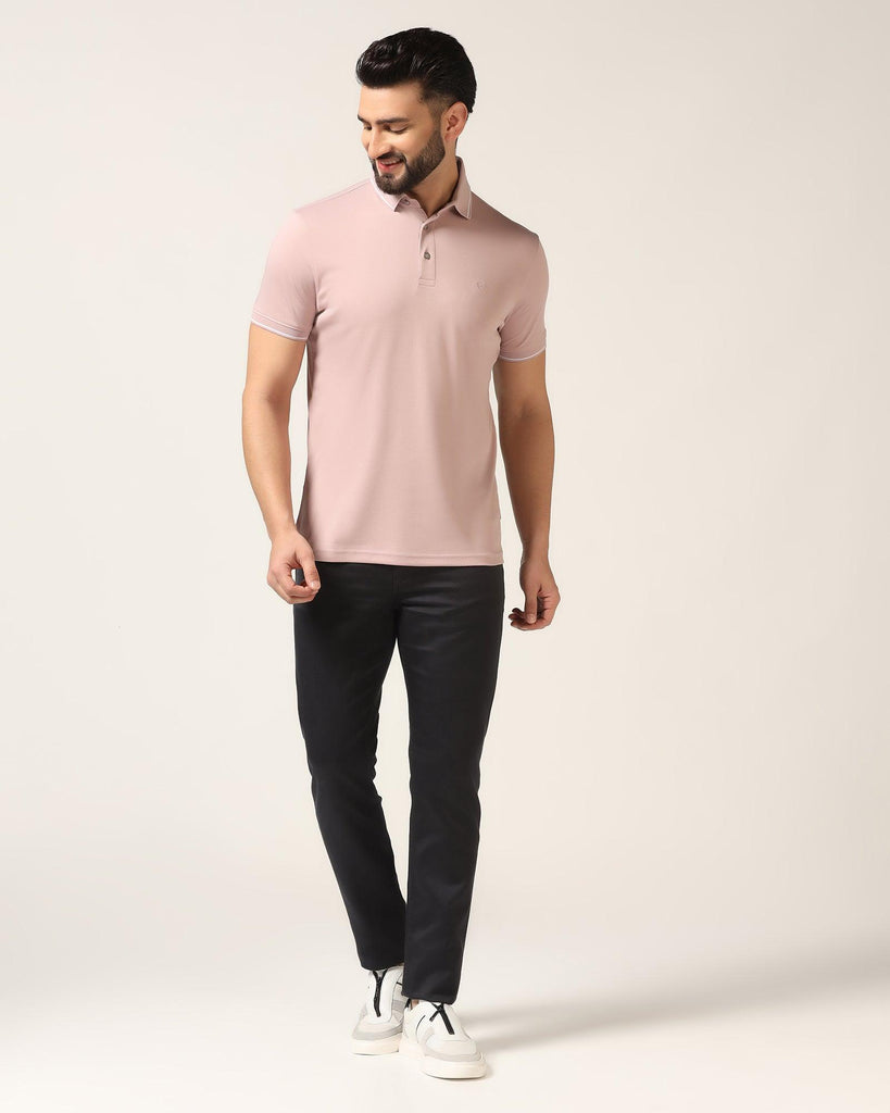 Polo Dusty Pink Solid T-Shirt - Adam